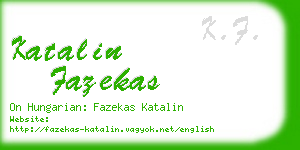 katalin fazekas business card